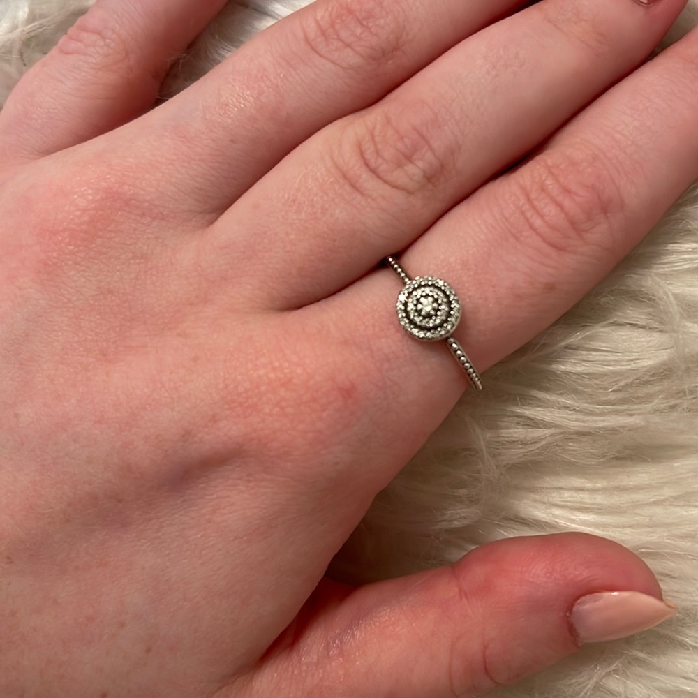 Pandora sterling silver ring size 7